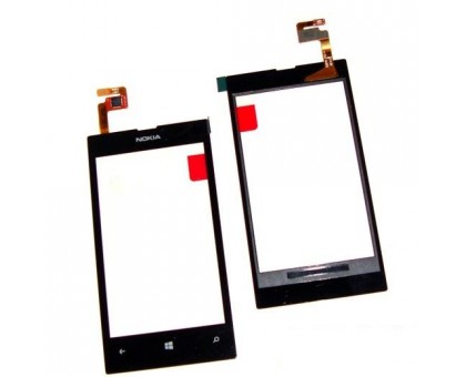 Тачскрин (сенсор) для Nokia 520 Lumia/ 525 Lumia RM-914, RM-915, чёрный, с передней панелью